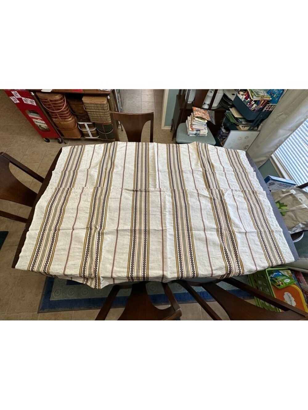 2 Large Table Runners Brown 61 x 24.5 Vintage?
